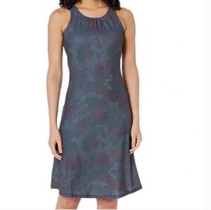 Prana Spypath Dress Deep Pine Dotty Built in bra Size XL